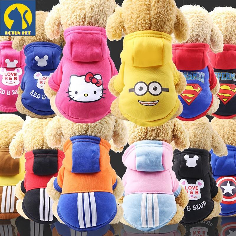 Áo hoodie cho thú cưng, chất liệu nỉ, mẫu mã đa dạng, đủ size AT10-5