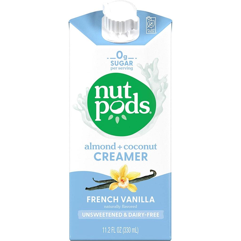 KEM SỮA LỎNG nutpods Dairy-Free Creamer FRENCH VANILLA, ĂN KIÊNG &amp; KHÔNG ĐƯỜNG, 330ml (11.2oz)