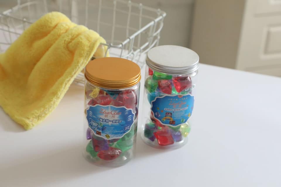 Viên giặt xả quần áo nội địa mix nhiều mùi hương tẩy vết bẩn 30 viên