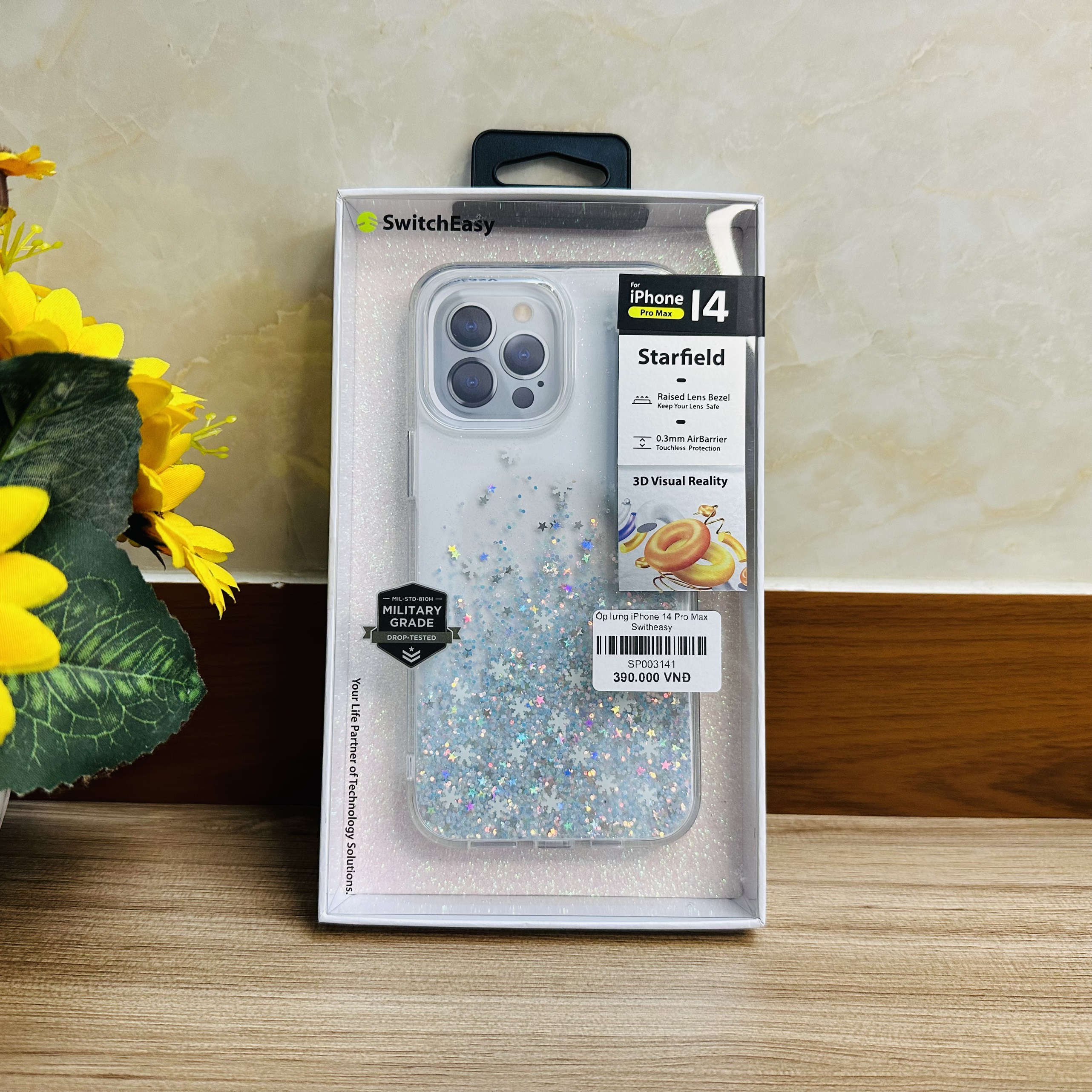 Ốp lưng Switcheasy hoa tuyết dành cho iPhone 14 Pro Max - hàng chính hãng