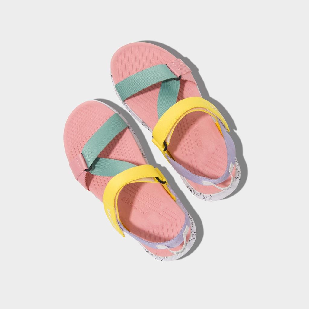 Giày Sandals Nữ Shondo F7 Thỏ Bảy Màu F7M0580 Phối Màu