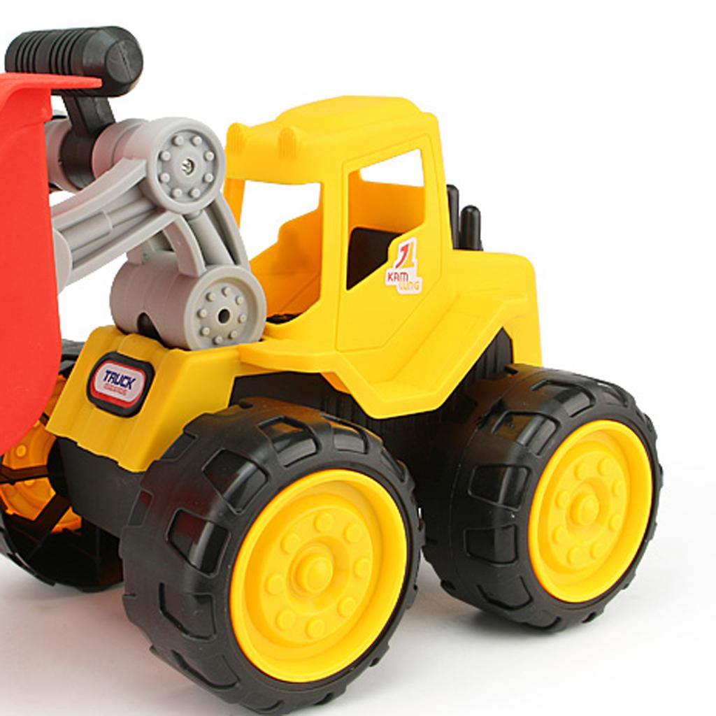 Nhựa Đẩy Xung Quanh Cát Xe Tải Mô Hình Nhà Đồ Chơi Trẻ Em Quà Tặng Sinh Nhật-Xe Ủi