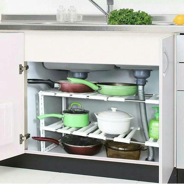 Kệ Gầm Bếp Đa Năng Điều Chỉnh Được Chiều Dài