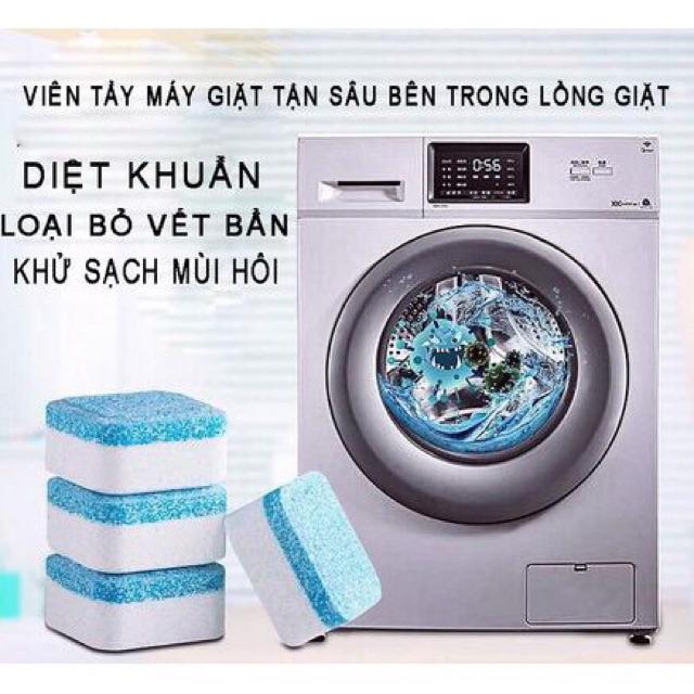 hộp 12 viên tẩy lồng máy giặt Không cần đến thợ tháo máy giặt ra để vệ sinh nay bất kỳ ai cũng có thể tự làm được ở nhà.