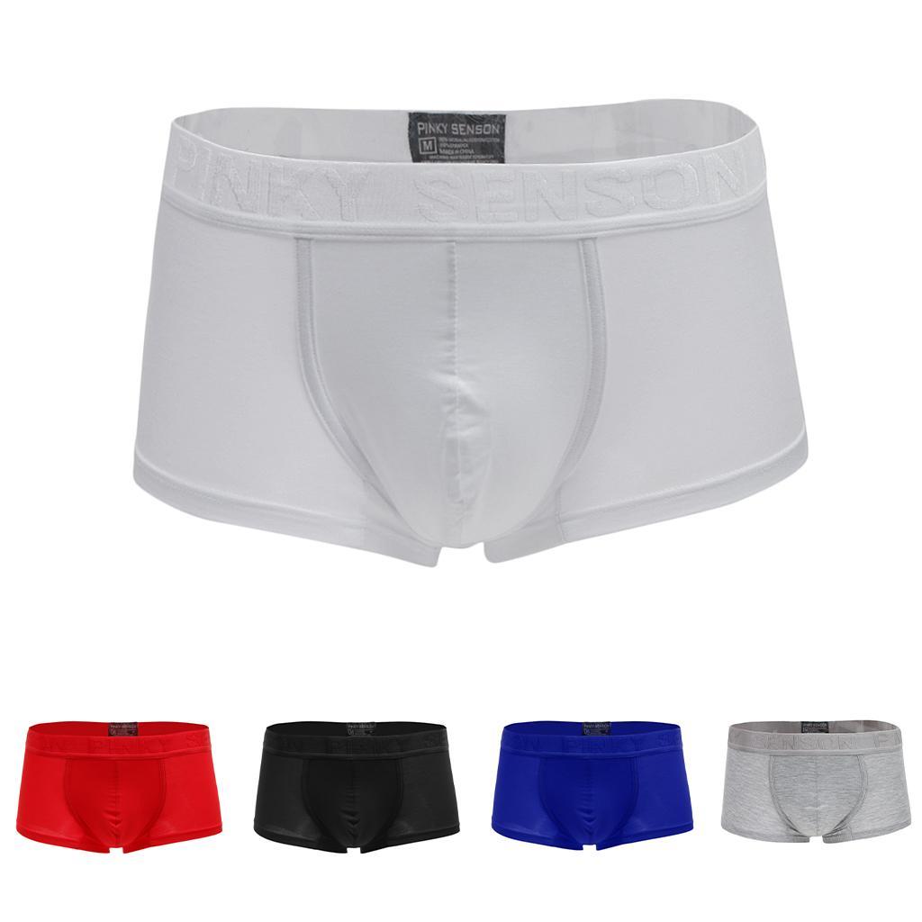 Men's Soft Breathable Stretch Flex Fit Modal Pouch Boxer Briefs Trunks Underwear