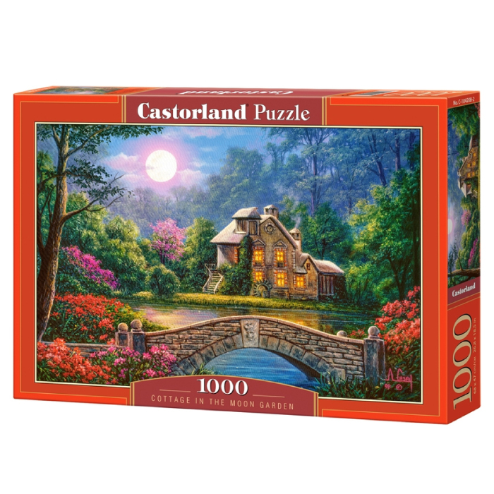 Xếp hình puzzle Cottage in the Moon Garden 1000 mảnh Castorland C104208