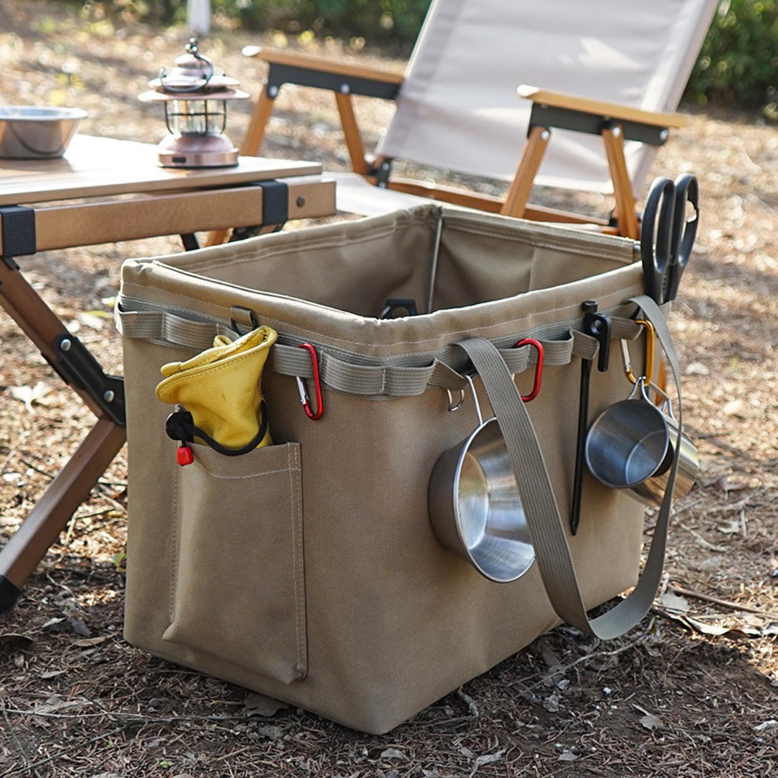 Camping Tool Storage Bag Folding Container Picnic Bag Handbag for Outdoor Home Cooking