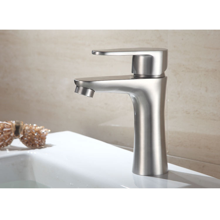 Vòi lavabo 1 lỗ nóng lạnh inox 304