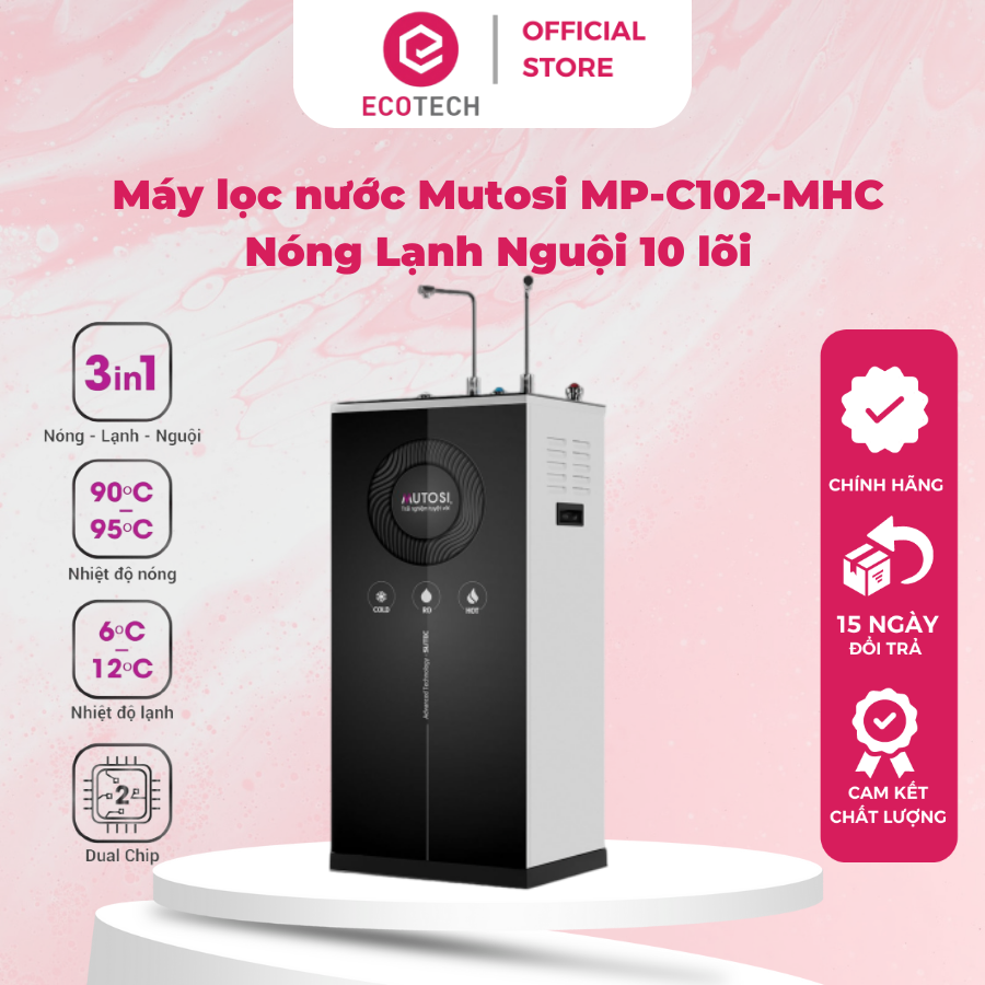 Máy lọc nước Nóng Lạnh Nguội 10 lõi Mutosi Hydrogen MP-C102-MHC hàng chính hãng