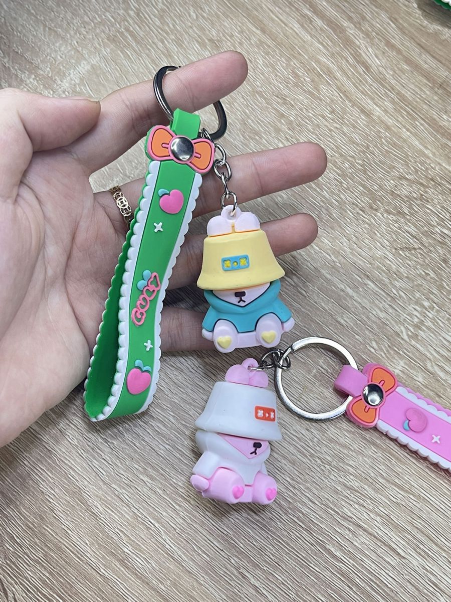 Móc Khoá Hình Gấu Đội Nón