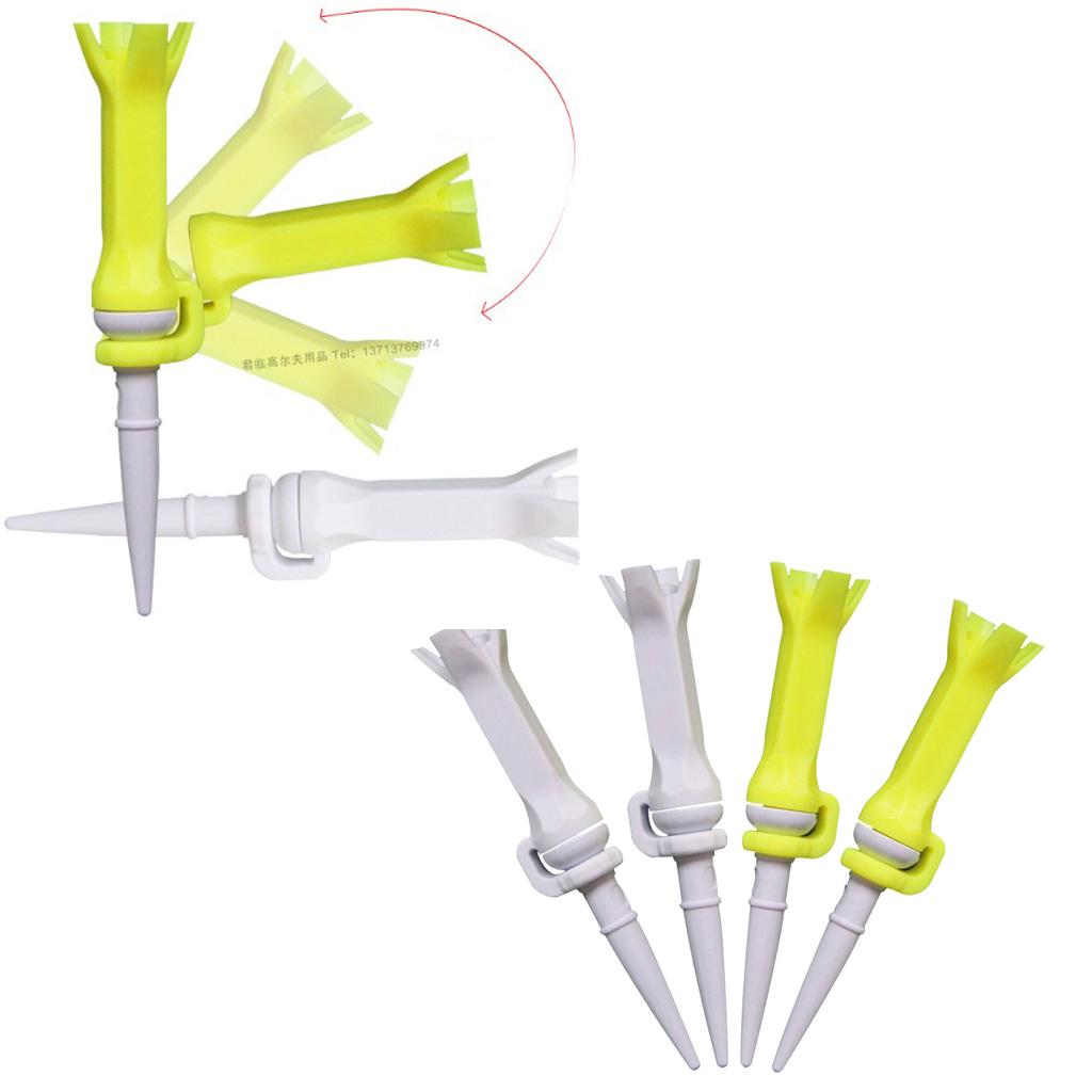 4pcs Golf Guide Claw Tee Unbreakable Golf Rotatable Tees Train Accessory
