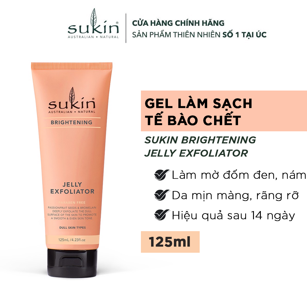 Gel Tẩy Tế Bào Chết Sukin Brightening Jelly Exfoliator 125ml