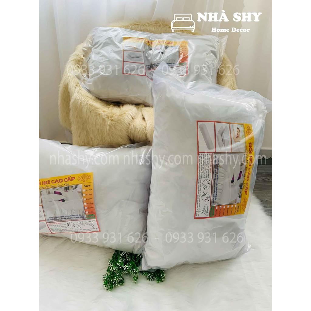 Ruột gối nằm poly cotton (45x65cm) và gối ôm size 35x1m