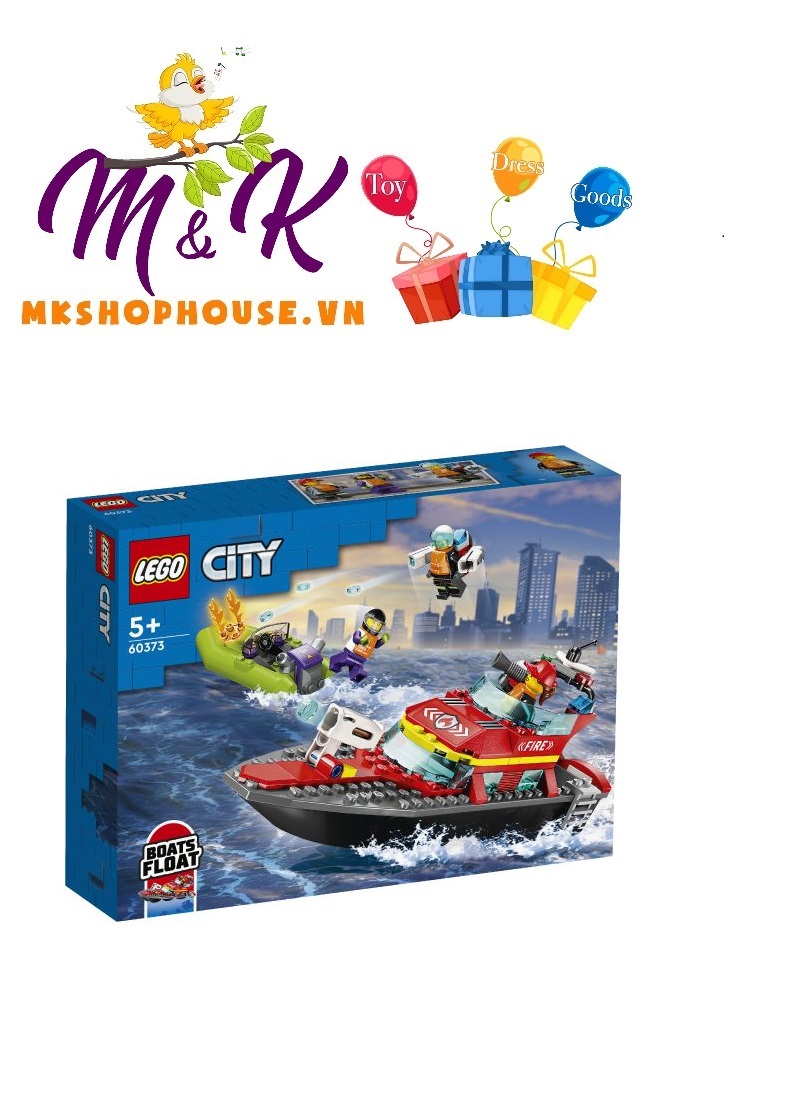 LEGO City 60373 Tàu Thủy Cứu Hỏa (144 Chi Tiết)