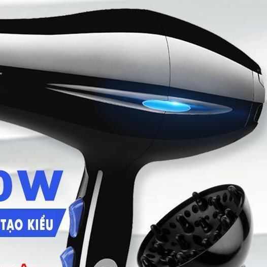 Máy sấy tóc công suất 2200W 3 chiều nóng, vừa, mát-kèm 5 món phụ kiện