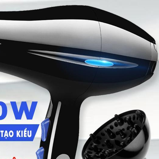 Máy sấy tóc công suất 2200W 3 chiều nóng, vừa, mát-kèm 5 món phụ kiện 