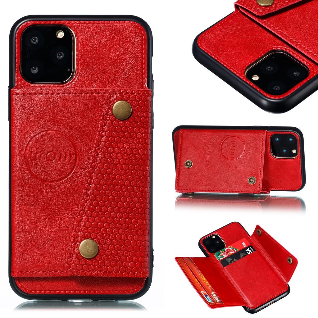 Ốp lưng da ví gập cho iPhone 12 iPhone 11 Pro Max iPhone 12