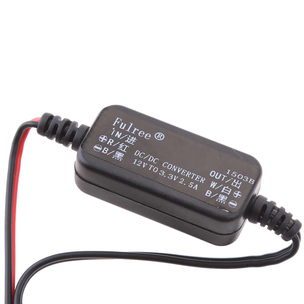 4xDC-DC Step-down Power Module 12V to 3.3V 2.5A Car Power Adapter