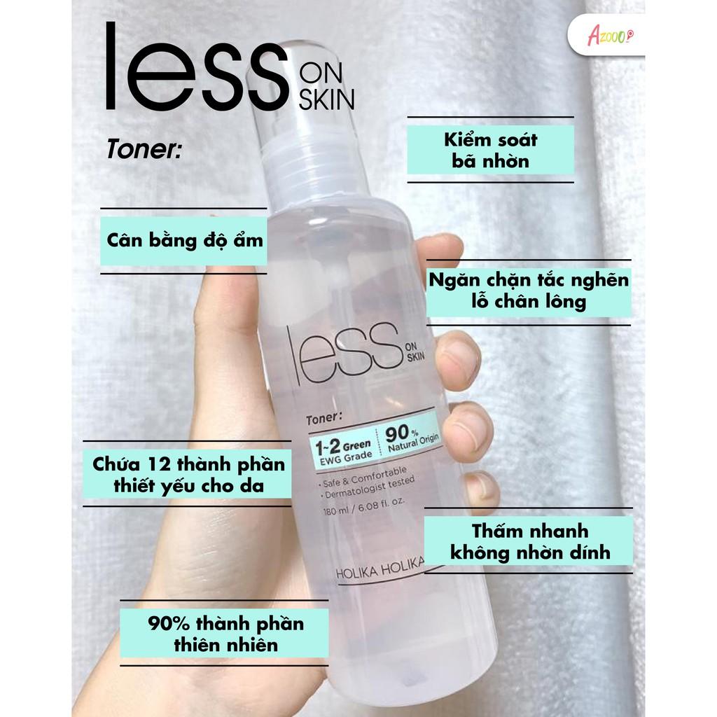 Nước hoa hồng Holika Holika Less On Skin Toner 180ml