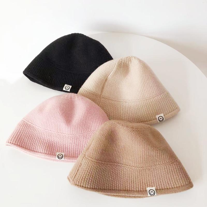 Mềm Mại Ấm Cho Bé Bò Mùa Thu Đông Trẻ Em Bé Trai Bé Gái DệT Kim Nón Màu Giày Trẻ Em Mũ 4 Màu