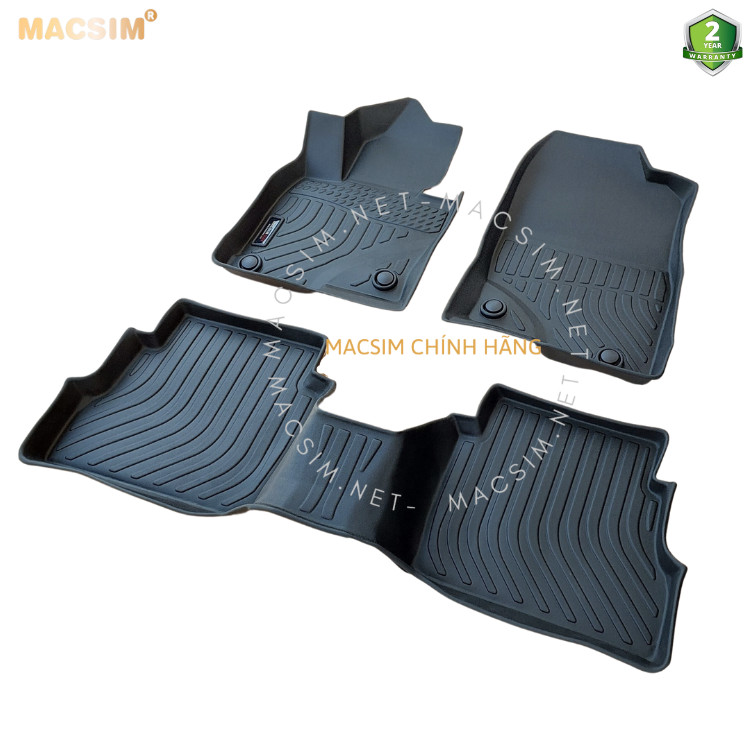 Thảm lót sàn xe ô tô Mazda CX5 2017-2022+ Nhãn hiệu Macsim chất liệu nhựa TPE cao cấp màu đen