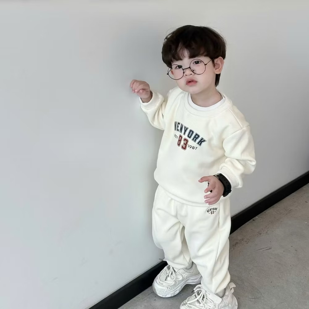 Set Bộ Áo Nỉ Dài Tay Quần NewYork Từ 1-8 TuổI Dành Cho Bé Trai