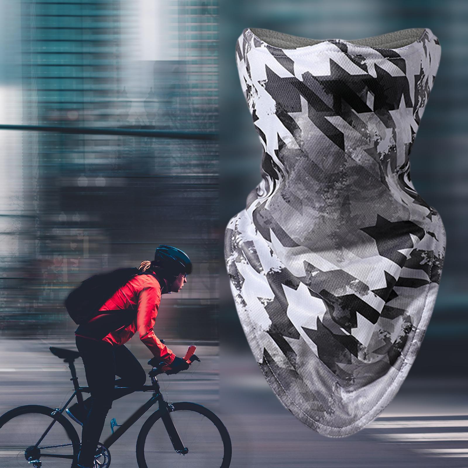 2 Pieces Soft Neck Gaiter Half Face Mask Thick for Cold Weather Outdoor Ski