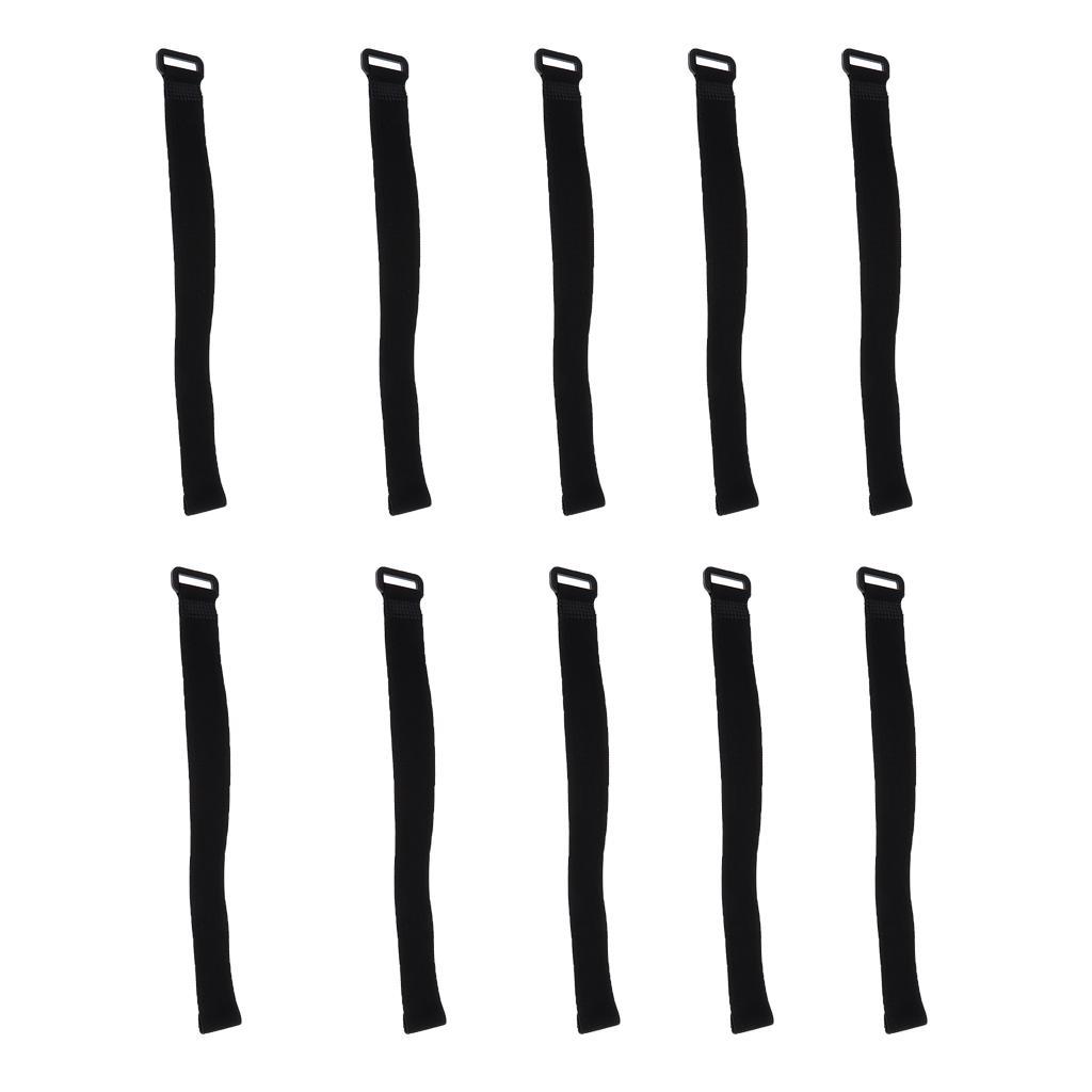 20 Pcs Backpack Luggage Straps Cable Ties Fastener Hook And Loop