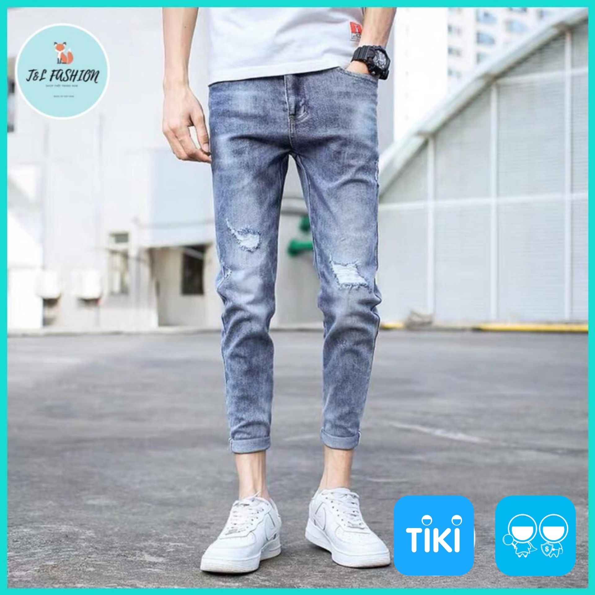 Quần Jean Nam, Quần Bò Cao Cấp Hàn Quốc Phong Cách Thời Trang T&amp;L store msa49
