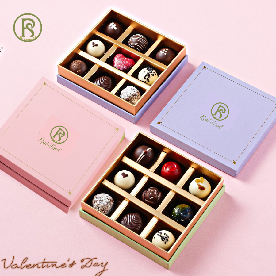 [Quà tặng 8/3] Adore Chocolate Gift Set 15 viên Socola Truffle Real Food (Tặng kèm thiệp)