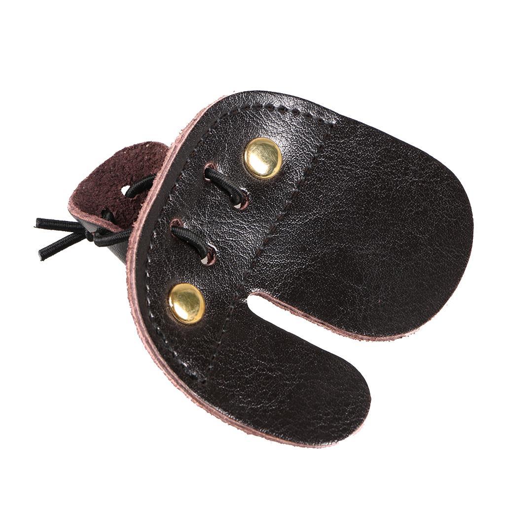 2 Pieces Archery Finger Tab / Bowstring 3 Finger