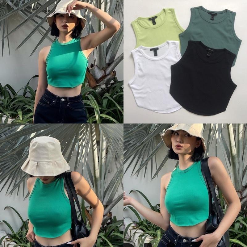 Áo thun ba lỗ tà bầu chất thun gân mềm mịn phom ôm tôn dáng