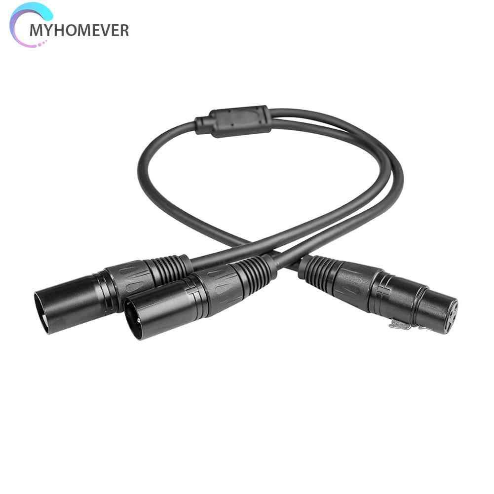 Cáp Chia 3 Pin XLR Sang XLR KéP HìNh Chữ Y 50cm - MàU Đen
