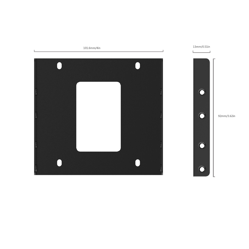 Khay Chuyển Đổi Ổ Cứng (Caddy bay) Orico HB-325-V1-BK-BP Từ 3.5&quot; Sang 2.5&quot; (Caddy Tray Adapter) - Hàng Chính Hãng