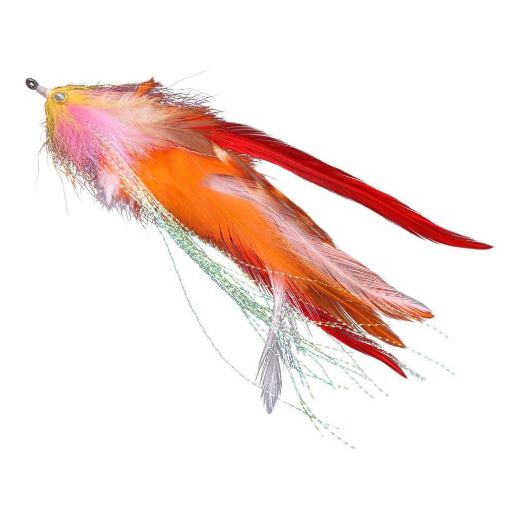2x 5.5 "14cm Fly Fishing Flies Kit Dry Fly Fishing Lures Kit