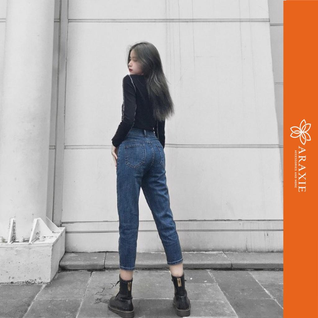 Quần jeans baggy Vải Cao Cấp, Co Giãn Tốt, Nâng Mông Jean Araxie JABG12