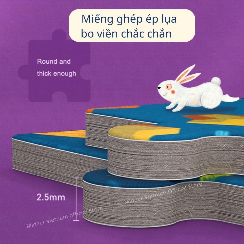 Đồ Chơi Xếp Hình Động Vật Mideer Large animal-shaped puzzle, Đồ Chơi Ghép hình tư duy cho bé 5, 6, 7, 8+ Tuổi