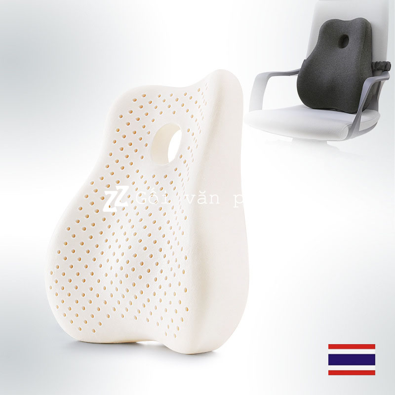 Đệm tựa lưng ghế văn phòng, ô tô cao su thiên nhiên LTL-01
