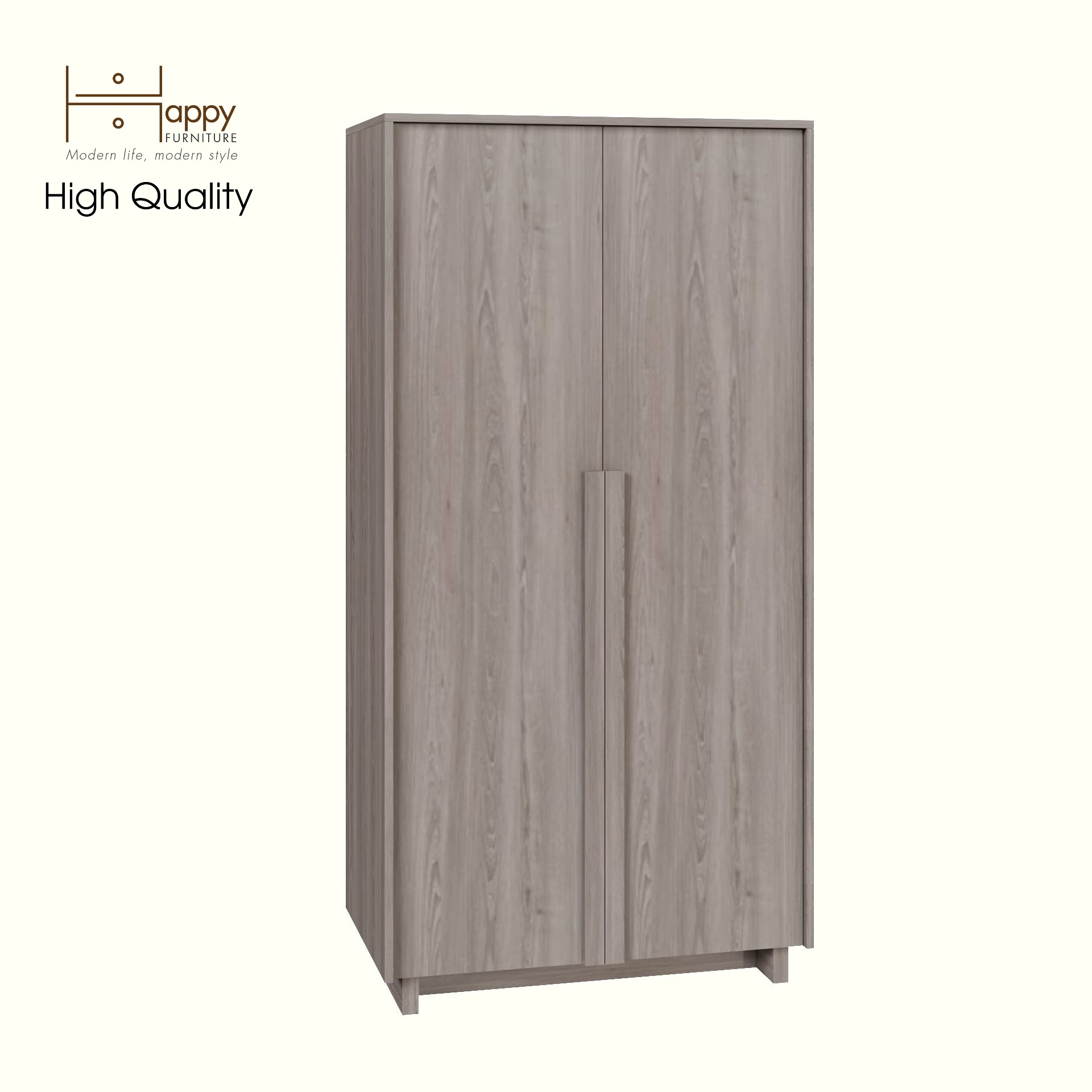 [Happy Home Furniture] MAVIS, Tủ quần áo 2 cánh mở, 90cm x 54cm x 180cm ( DxRxC), TCM_160