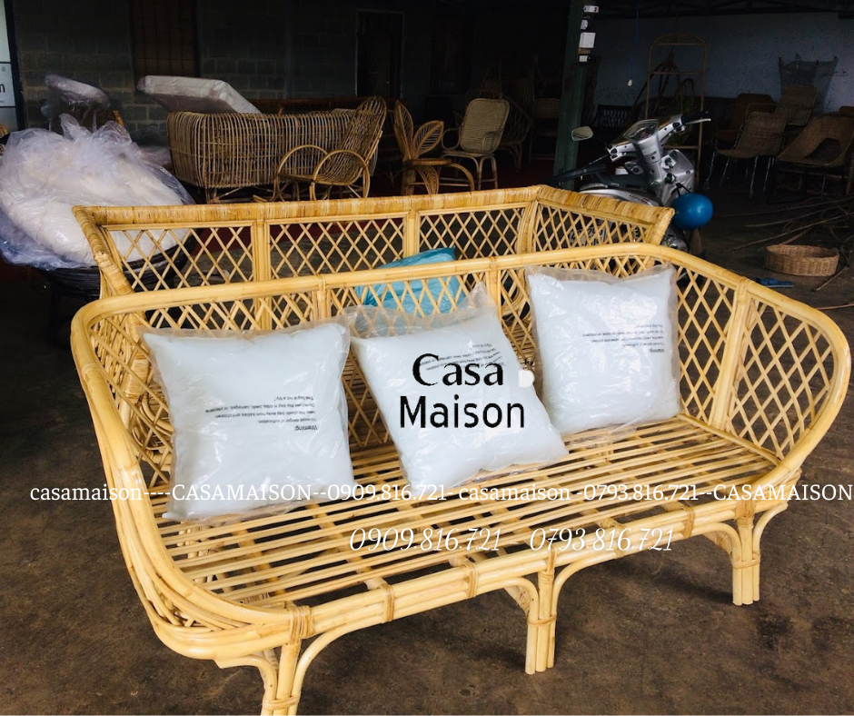 Ghế Tựa Mây Phong Cách Cổ Điển-  Rattan Sofa In the Vintage Style - CH0014