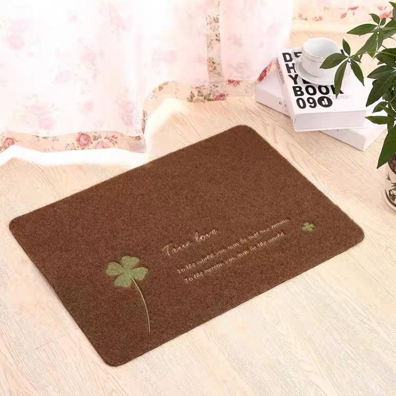 Thảm Lau Chân Hình Cỏ 4 Lá Sang Trọng