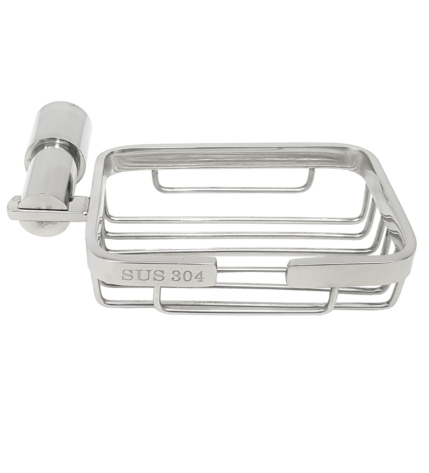 Kệ xà bông đế hông tròn inox 304