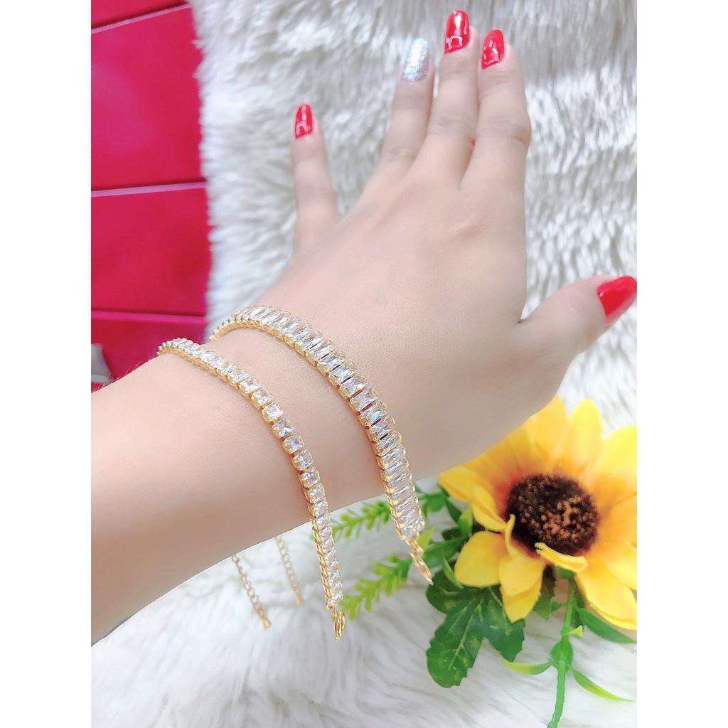 Lắc Tay Đính Đá - Lắc Tay Đính Đá Xi Vàng Cao Cấp