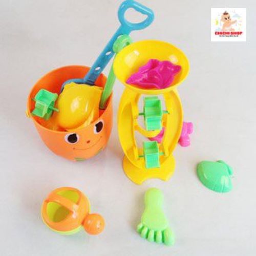 Đồ Chơi Đi Biển, Xô Xúc Cát Hình Con Cua Loại Lớn Nhiều Phụ Kiện Bằng Nhựa Cho Bé