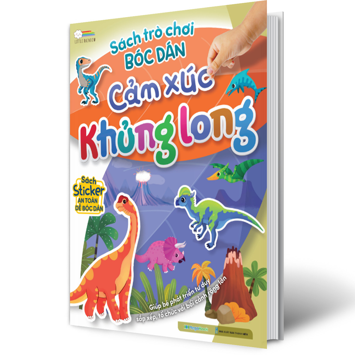 Sách trò chơi bóc dán - Cảm xúc Khủng long