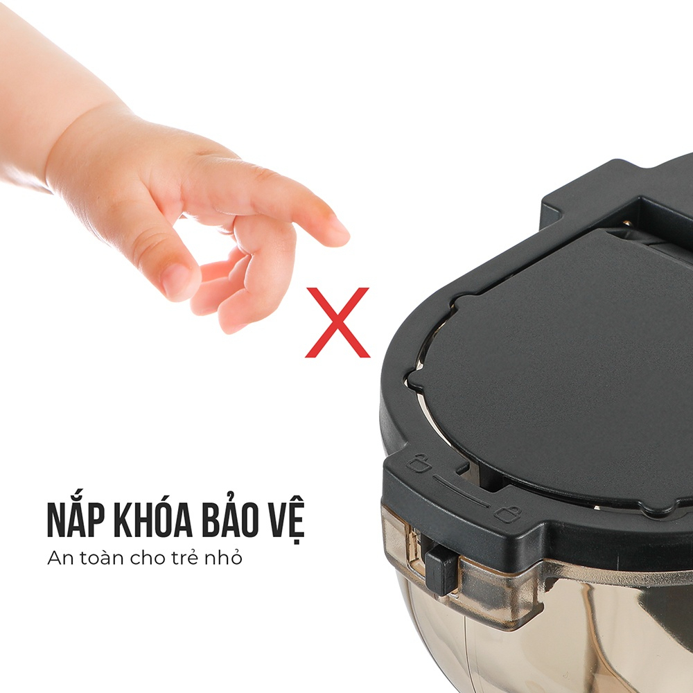 Máy ép chậm trái cây Famco 9701FC, Hàng chính hãng, lưới lọc inox 304, hoạt động êm ái - JoyMall