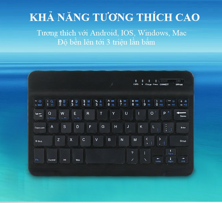 Bàn Phím Không Dây Bluetooth Dành Cho Ipad - Điện Thoại