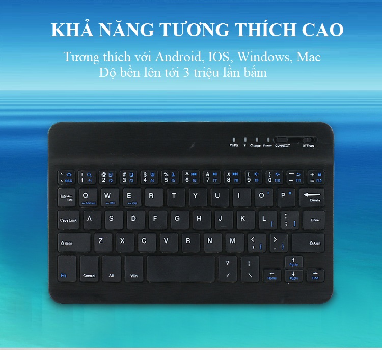 Bàn Phím Bluetooth Văn Phòng Nhỏ Gọn .F8s