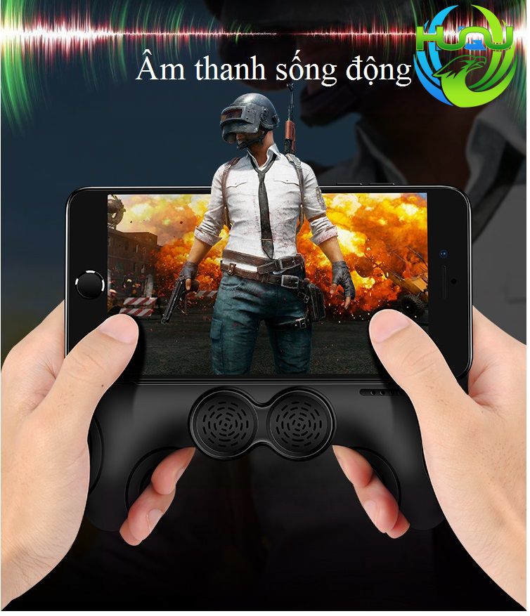 Tay Cầm Chơi Game Huqu Kiêm Sạc Dự Phòng Và Loa Bluetooth HQ-CZ101-Âm Thanh Sống Động -Hàng Chính Hãng