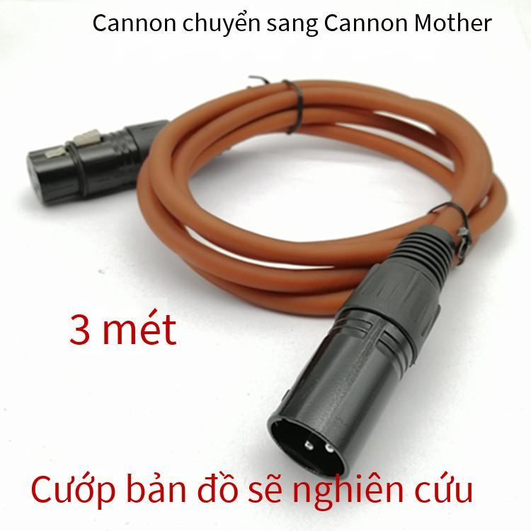 Phong cách mới nhất 3 mét canon nam và đường dây xe buýt micrô đường kết nối micrô màu đen Rui phong cách đường dây âm thanh canon đường dây mềm màu nâu